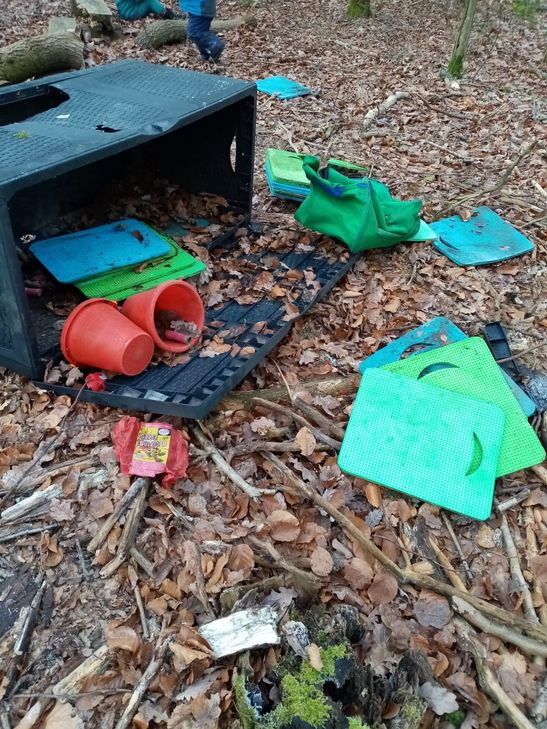 Im Rohrener Waldkindergarten wurde gezündelt. Foto: Privat