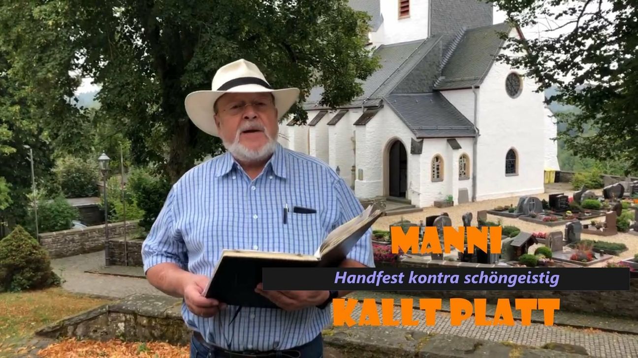 Handfest geht vor schöngeistig, leerer Bauch philosophiert nicht gern - so Manni, der im WochenSpiegel wieder Platt kallt.