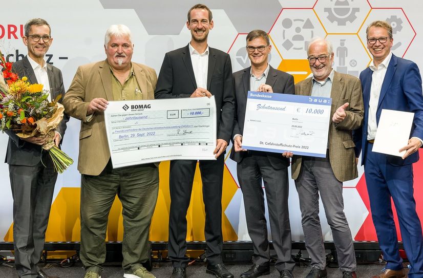 Das »Ion Dust Shield« der Bomag wurde in Berlin mit dem Deutschen Gefahrstoffschutzpreis prämiert.