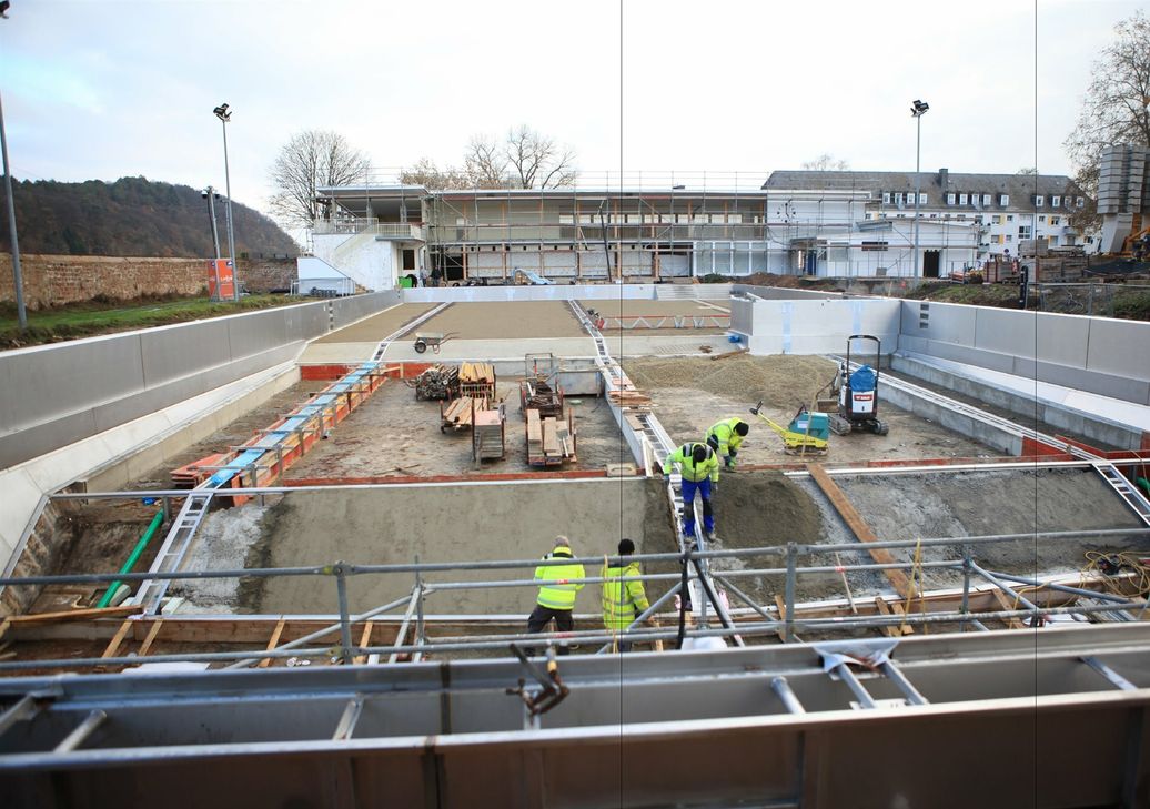 Bauarbeiten im Nordbad