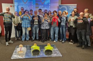 Ersthelfer mit Herz: 27 Bürger aus Einruhr und Erkensruhr wollen helfen, wenn jede Sekunde zählt.