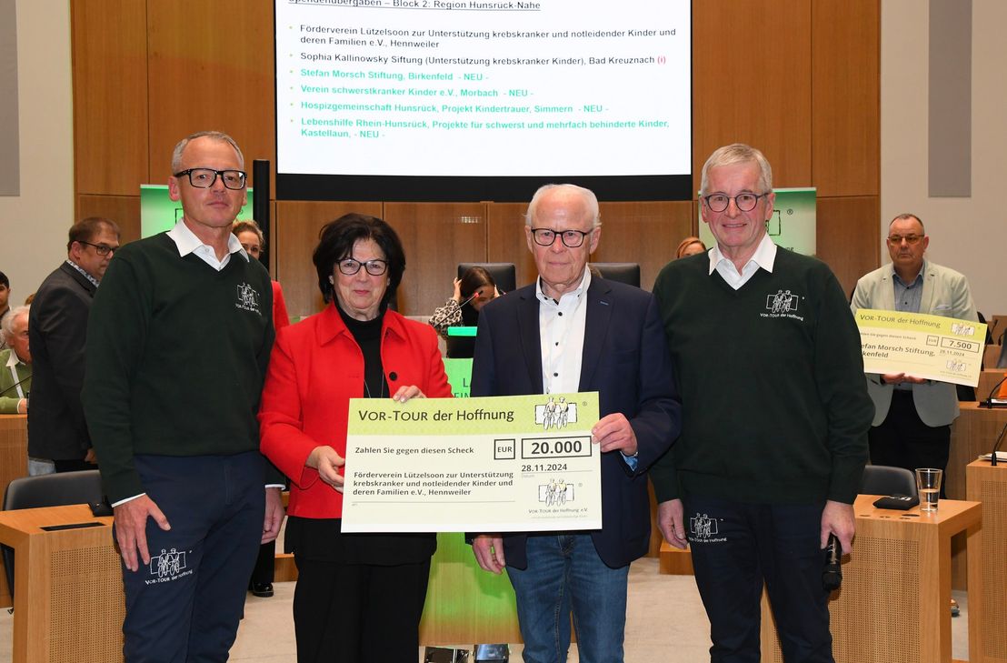 ... und der Förderverein Lützelsoon 20 000 Euro.