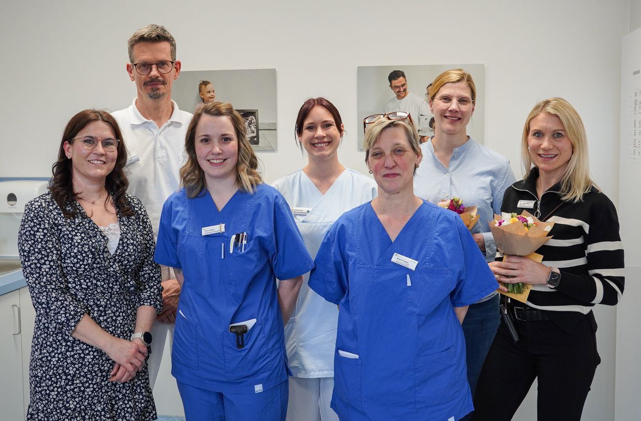 Das Projektteam der Frauenmilchbank am Klinikum Mutterhaus bei der feierlichen Einsegnung.