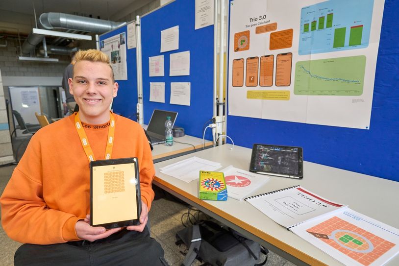 Cyrano Schneising entwickelte eine Mathe-App, mit Schüler das Kopfrechnen lernen können.