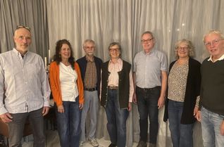 Gründungsversammlung der Genossenschaft »Gemeinschaft leben in Roetgen«: Karl Ollfisch, Ursula von Bülow, Dietmar Bothe, Elvira Bangel, Karl Singendonk, Ingrid Karst-Feilen, Ulrich Krapp