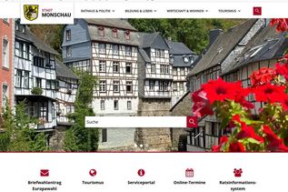 Besuchen Sie die neue Homepage der Stadt Monschau unter www.monschau.de und entdecken Sie die vielfältigen Angebote und Informationen.