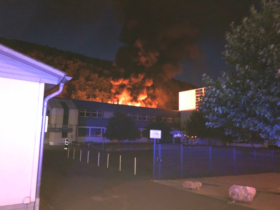 Abgebrannt: Die Harald-Fissler-Schule in Idar-Oberstein.
