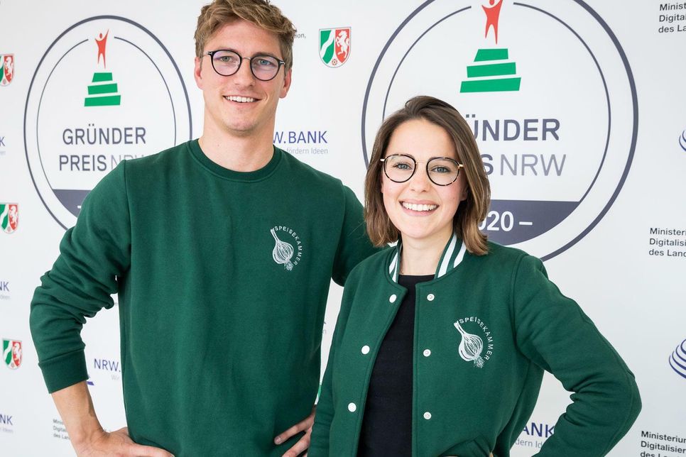 Ruth Roentgen und Robin Lamm haben es mit ihrer »Speisekammer« aus 120 Bewerbern unter die TopTen des Gründerpreises NRW 2020 geschafft.