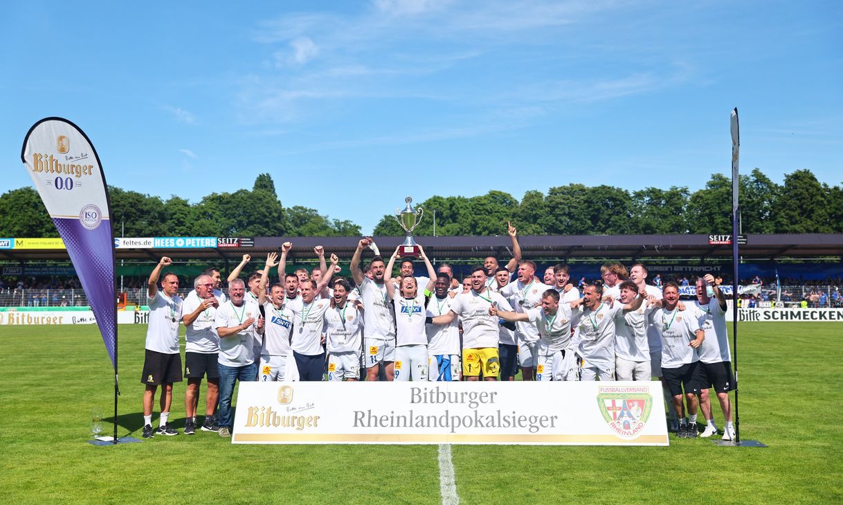 Die Eintracht krönte sich in der vergangenen Saison nach zehn Jahren wieder zum Rheinlandpokalsieger.
