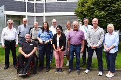 In der Kreisverwaltung tauscht man sich regelmäßig aus (v.l.): Manfred Adams, Werner Klemm, Uwe Kramer, Winfried Acht, Katinka Schneider (Dienststellenleiterin PI Simmern), Axel Schreiner, Rachida Hänsch, Antje Thieme, Hugo Alt, Harald Kaspar, Marcus Berg und Kathrin König.