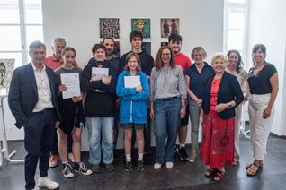 Von links: Michael Boos, Dr. Fritz Schellack, Lisa Marie Hahn, Frederike Rudolf, Niklas Radschikowsky, Linus Michel, Josephina Rudolf, Simone Kohl, German Müller, Astrid Bach, Irene Theiß, Janin Schmaus und Kristina Müller-Bongard.
