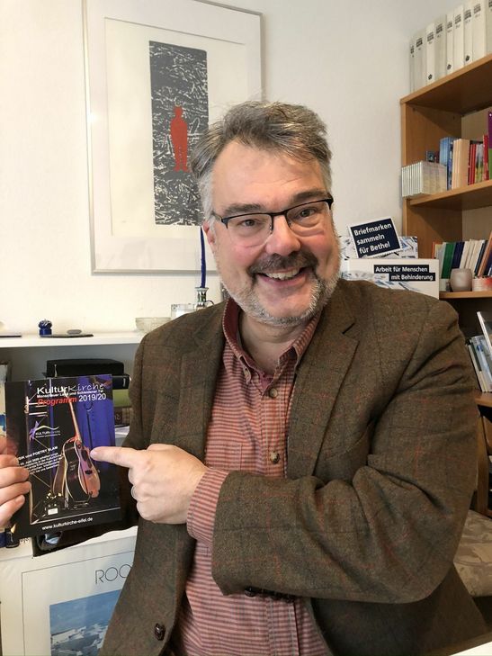 Erik Schumacher ruft Nachwuchskünstler aus der Region dazu auf, sich zu bewerben. mn-Foto