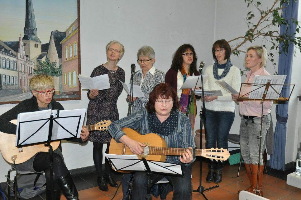 Die Singgruppe "Laetitia" umrahmte den Empfang musikalisch.