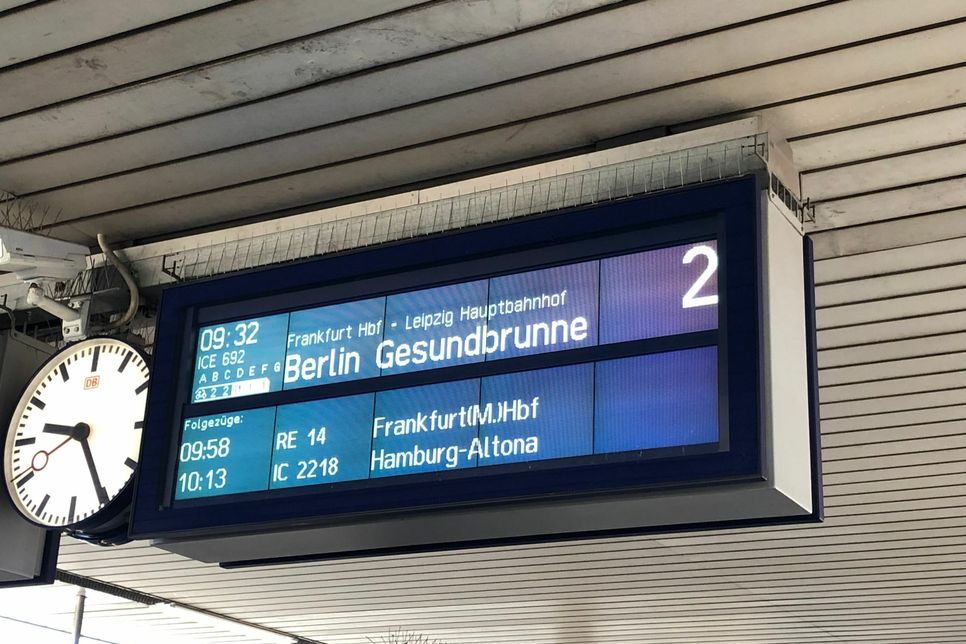 Los geht es nach Berlin. Wir sind in Mannheim.