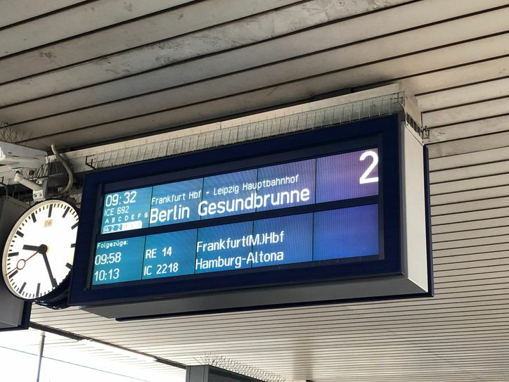 Los geht es nach Berlin. Wir sind in Mannheim.