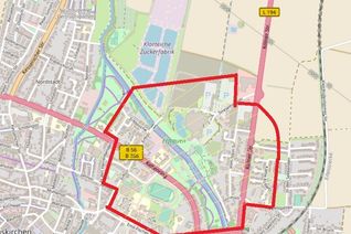 Das Evakuierungsgebiet. Am Ende Des Artikels finden Sie das Foto in größerer Auflösung. Foto: Polizei