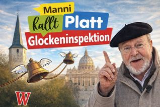 Manni lässt die Glocken nach Rom fliegen.