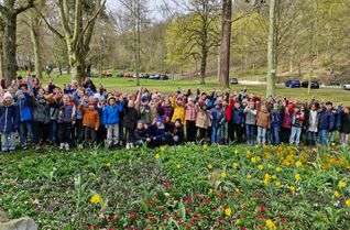 Die Ostereiersuche der Grundschule Bad Salzig fand im Kurpark statt.