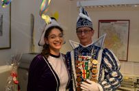 Prinz Thomas II. aus Mehren mit seinem Funkemariechen Nathalie.