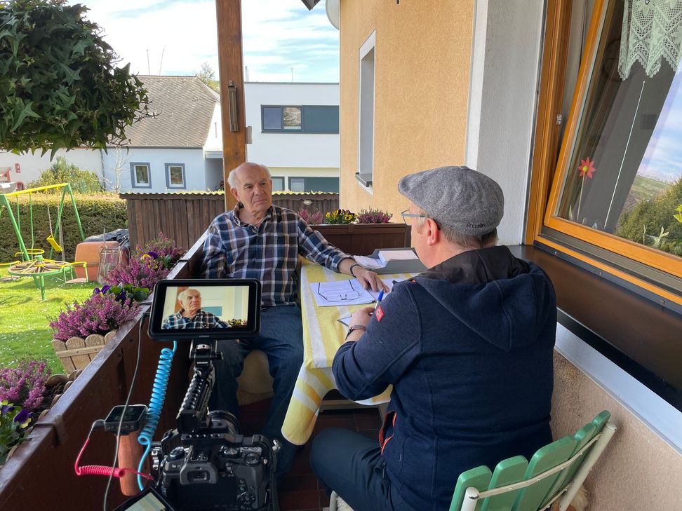 Für die Film-Dokumentation wurde Matthias Becker interviewt, der von seiner Kindheit während der Kriegszeit berichtete.