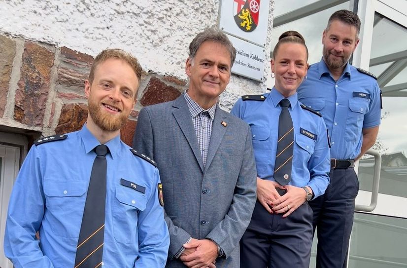 Von links: Florian Poß, Gebhard Petry, Katinka Schneider und Sascha Heims.