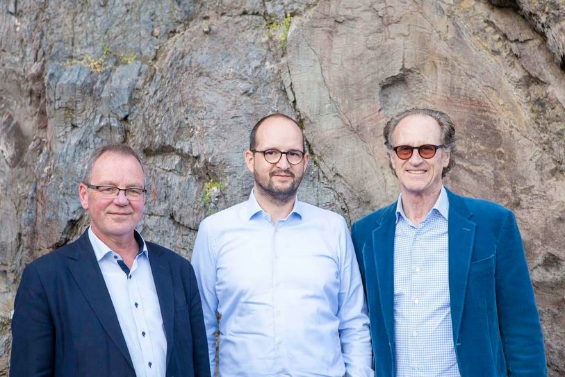 V. l. n. r.: Der Saarburger Bürgermeister Jürgen Dixius, Stephan Ruppert und Matteo Thun Foto: FF