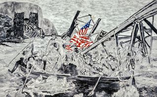 Eisenhower Crossing The Rhine (1988) - Dierk Engelken