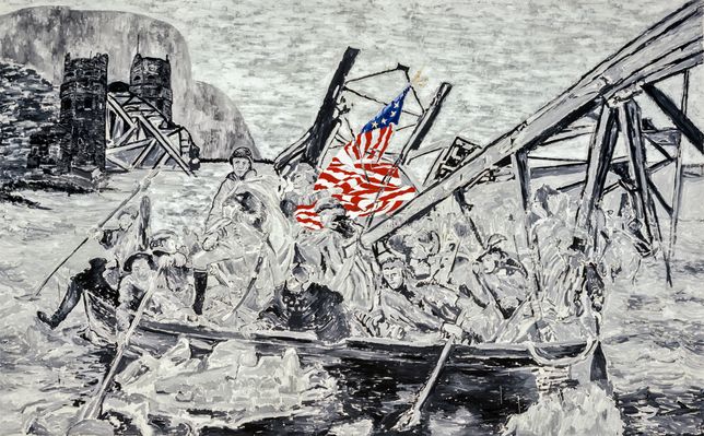 Eisenhower Crossing The Rhine (1988) - Dierk Engelken