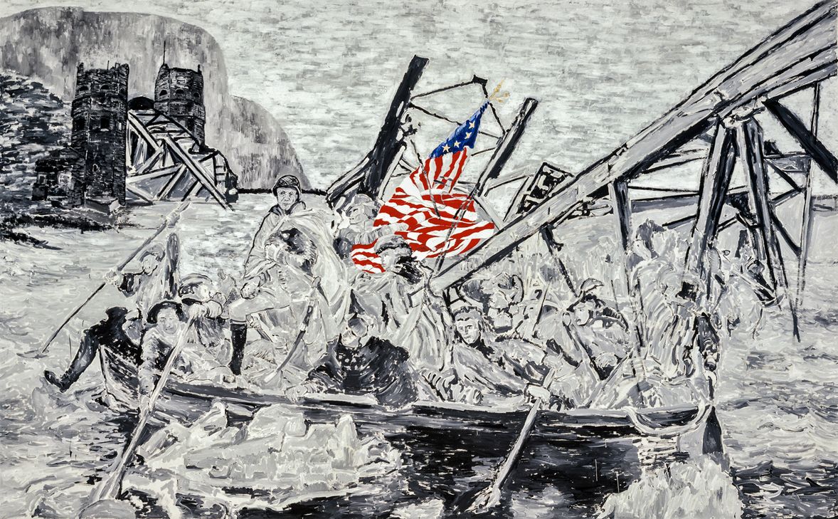 Eisenhower Crossing The Rhine (1988) - Dierk Engelken