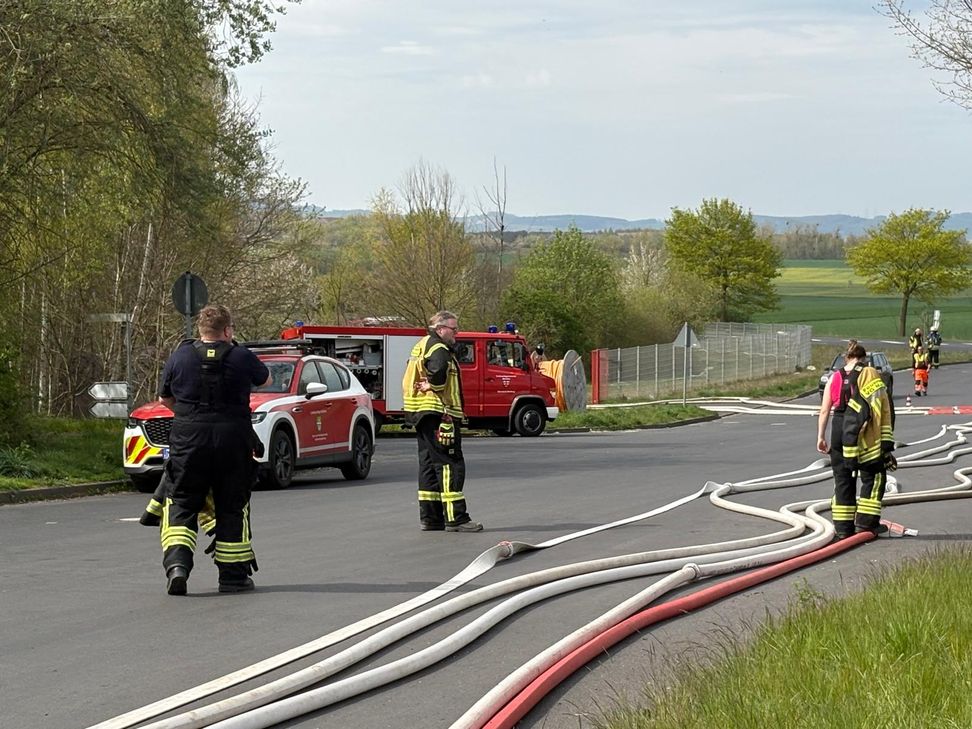 Seit heute Vormittag um kurz vor 11 Uhr läuft der Feuerwehreinsatz in Ochtendung.