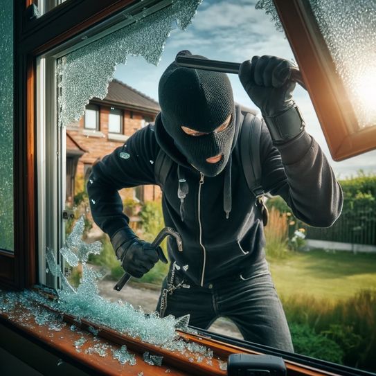 Symbolbild eines Einbrechers