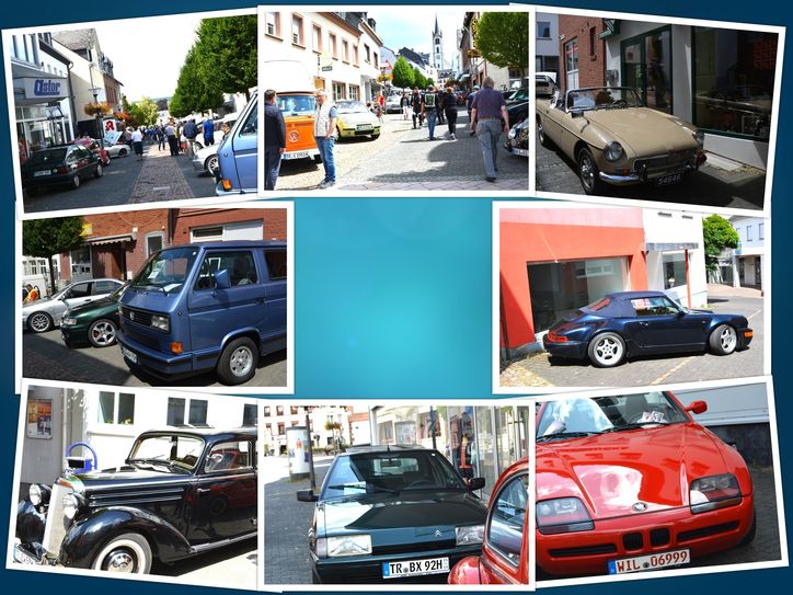 16.7.2023
in Rahmen der Hermeskeiler Stadtwoche war heute zum 1. mal ein Young und Oldtimertreffen in die Fussgängerzone organisiert.
So rund 75 Young/ Oldtimers hatten den Weg zum Hermeskeil gefunden. Auch waren einige Motorrollers ausgestellt. Wir waren auch da mit unsere Citroën BX