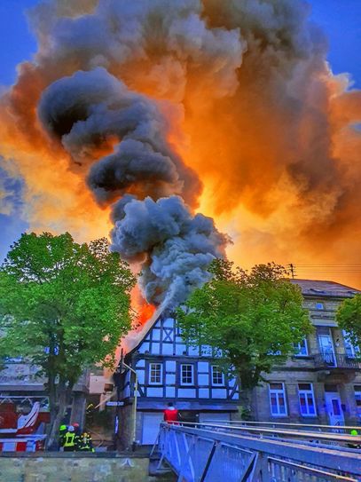 Ein Todesopfer ist bei dem Brand dieses Hauses in der Kirner City zu beklagen. Foto: Sebastian Schmitt