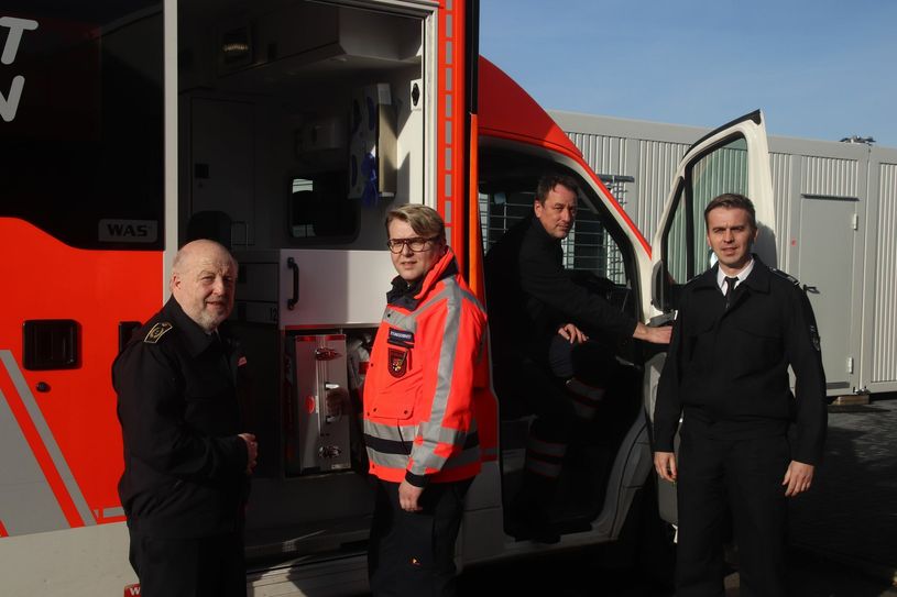 Udo Crespin (v.l.), Martin Duske, Heiner Brück und Martin Fehrmann berichteten aus ihrem Alltag. Foto:TN