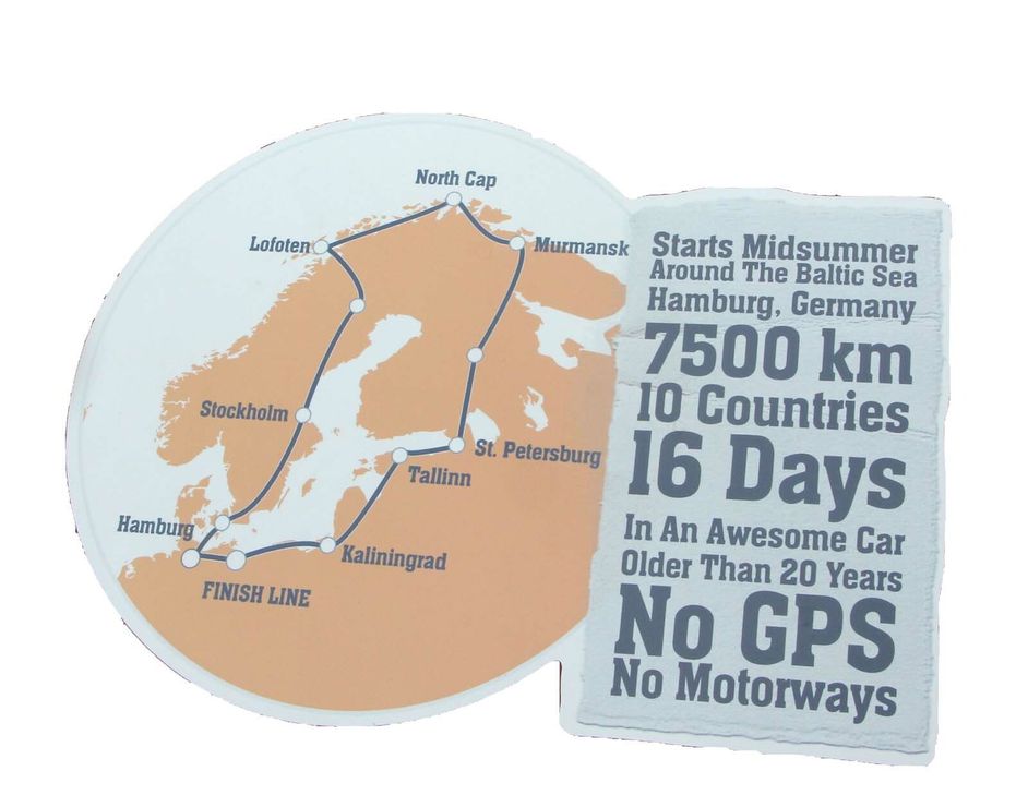7.500 km, 10 Länder, 16 Tage und ein tolles Auto, das mehr als 20 Jahre alt ist – das sind die Voraussetzungen. Autobahnen und Navi sind übrigens verboten.