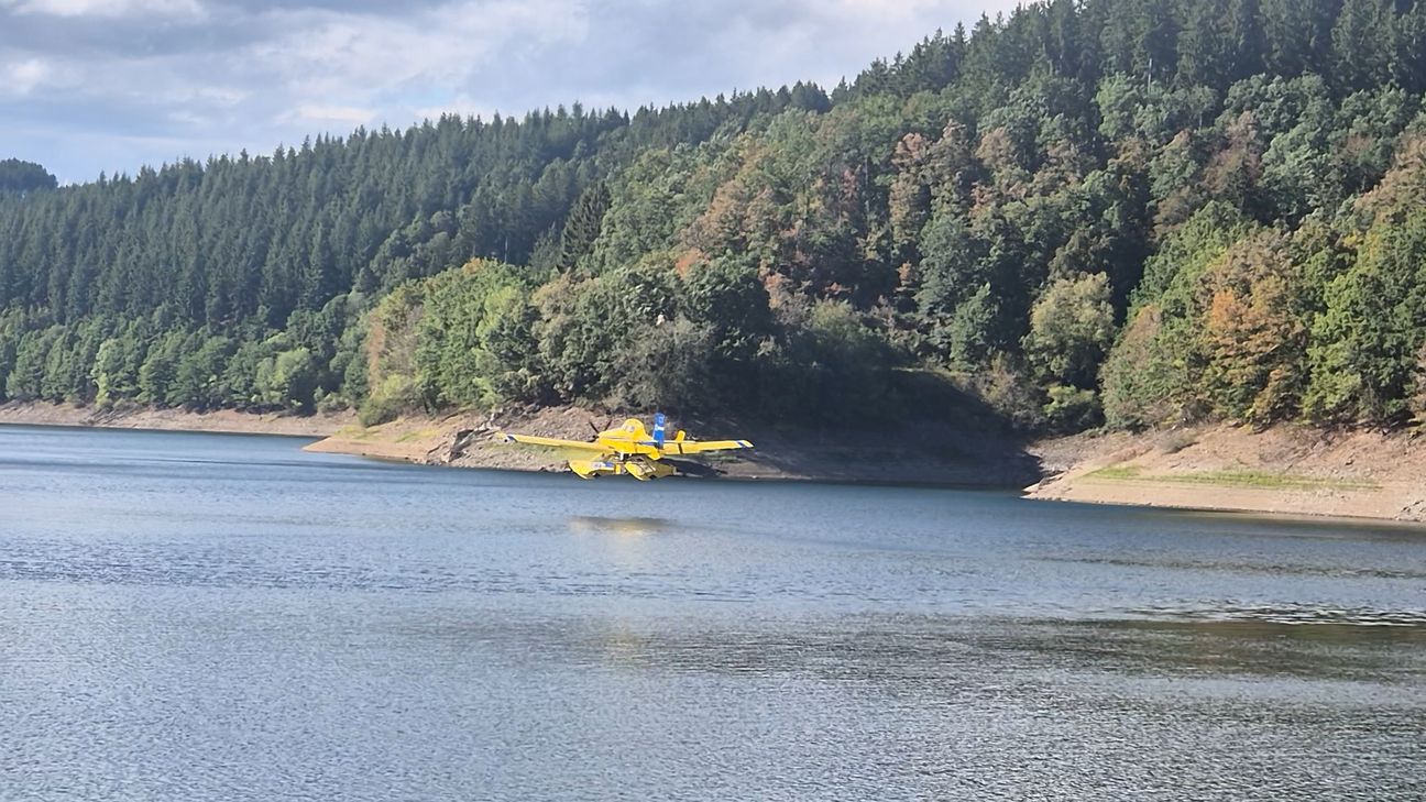 Wassertanken fürs Löschen aus der Luft.