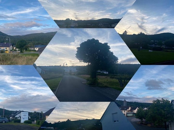 Wolkenspiele über Antweiler im Oberahrtal