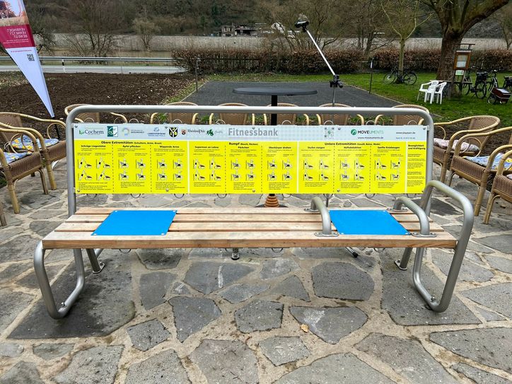 Die von Moritz Fuhrmann entwickelte Fitnessbank überzeugt mit vielfältigen Anwendungsmöglichkeiten.