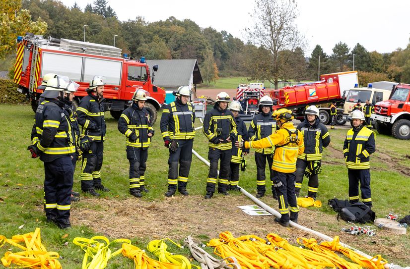 Die Fortbildung zur Vegetationsbrandbekämpfung fand bei Damscheid statt.