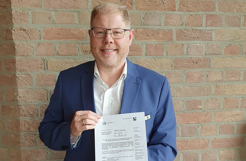 Bürgermeister Stephan Cranen freut sich über den Erhalt der beantragten Mittel und hofft auf eine zügige Umsetzung.