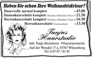 Haben Sie schon Ihre Weihnachtsfrisur?