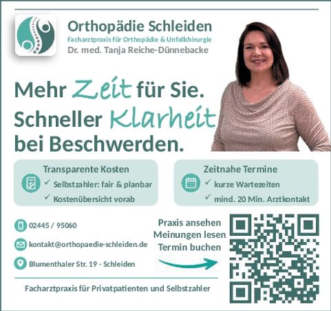 Ihr Fachärztin für Orthopädie