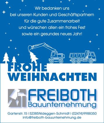 Frohe Weihnachten 2025