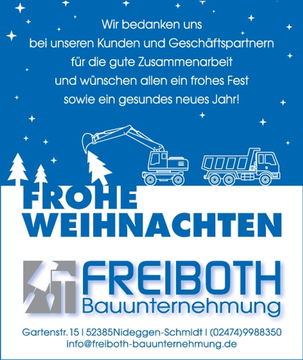 Frohe Weihnachten 2025