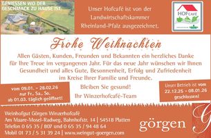 SG Weihnachtsgrüße  WIL Land