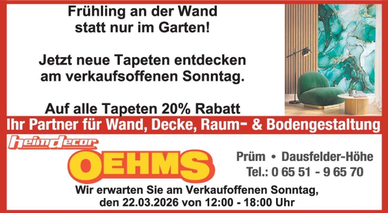 Verk. off Sonntag Prüm 