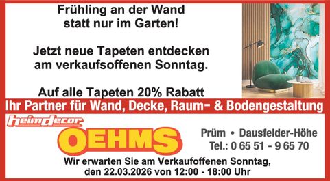 Verk. off Sonntag Prüm 