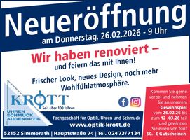 Neueröffnung nach Renovierung