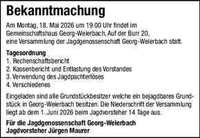 Bekanntmachung