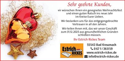 Sehr geehrte Kunden,